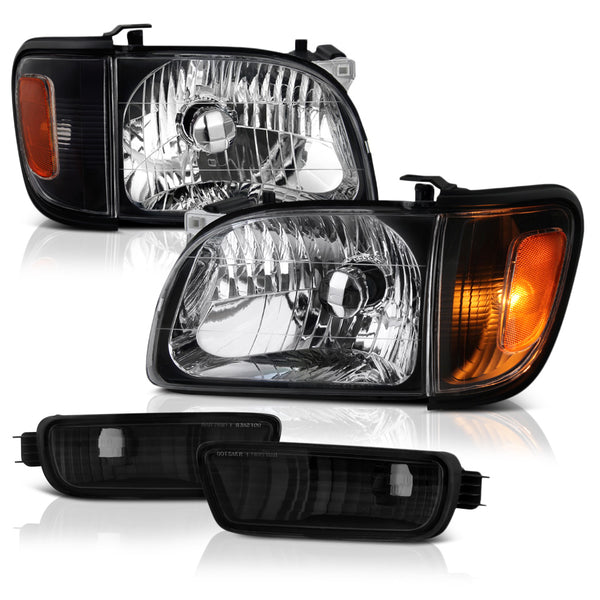 2001-2004 Toyota Tacoma Black Headlight