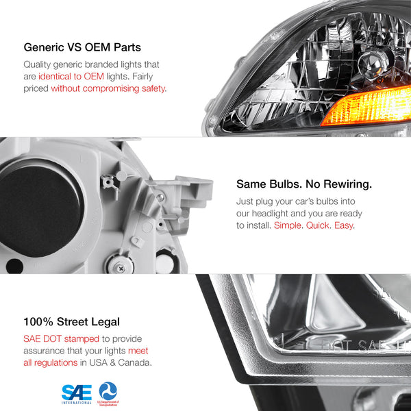 2007-2011 Toyota Yaris Factory Style Headlight
