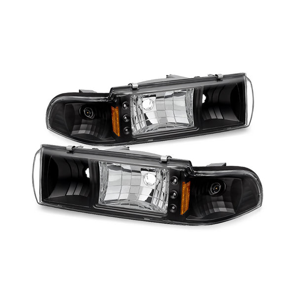 1991-1996 Chevrolet Caprice Black Headlight