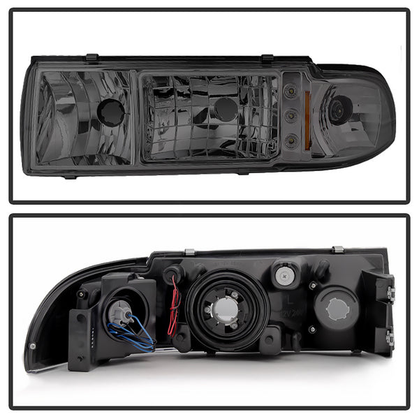 1991-1996 Chevrolet Caprice Smoked Headlight