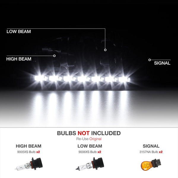 2006-2010 Dodge Charger Black Headlight