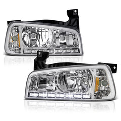 2006-2010 Dodge Charger Chrome Headlight