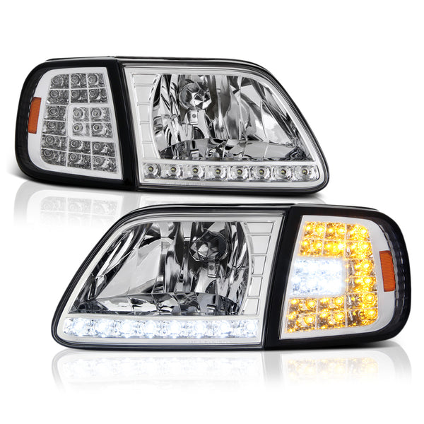 1997-2003 Ford F-150 Chrome Headlight