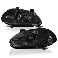 1993-1997 Honda Civic Del Sol Smoked Headlight