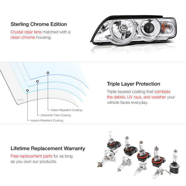 1998-2003 BMW E53 X5 Chrome Headlight