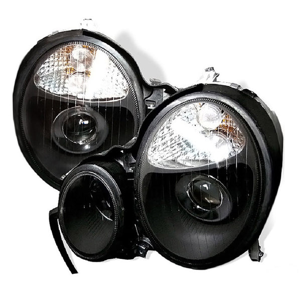 2000-2002 Mercedes-Benz W210 E-Class Black Headlight