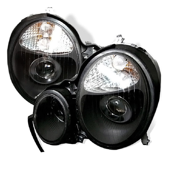 2000-2002 Mercedes-Benz W210 E-Class Black Headlight