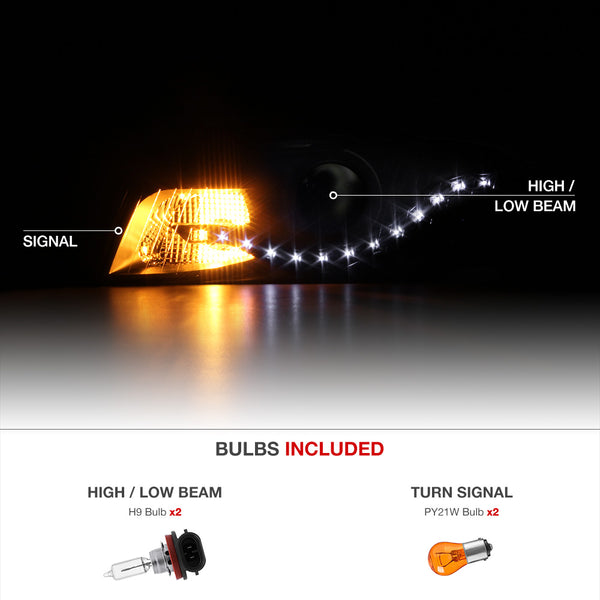 2005.5-2008 Audi A4 | S4 | RS4 Black Headlight
