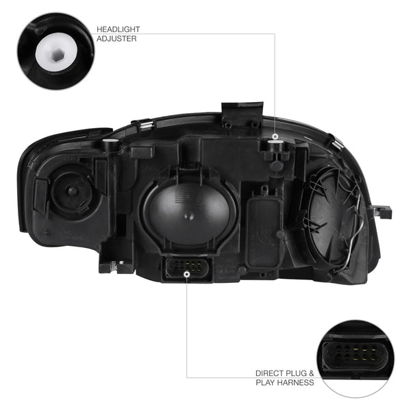 2005.5-2008 Audi A4 | S4 | RS4 Black Headlight