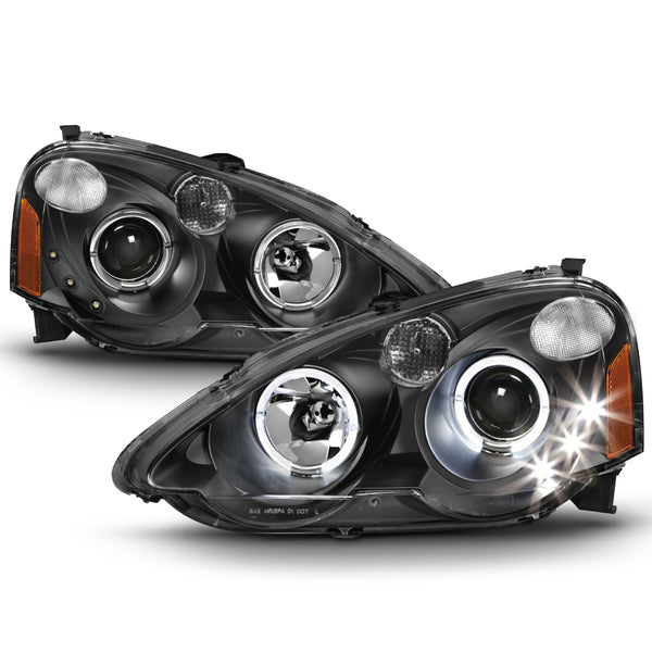 2002-2004 Acura RSX Black Headlight