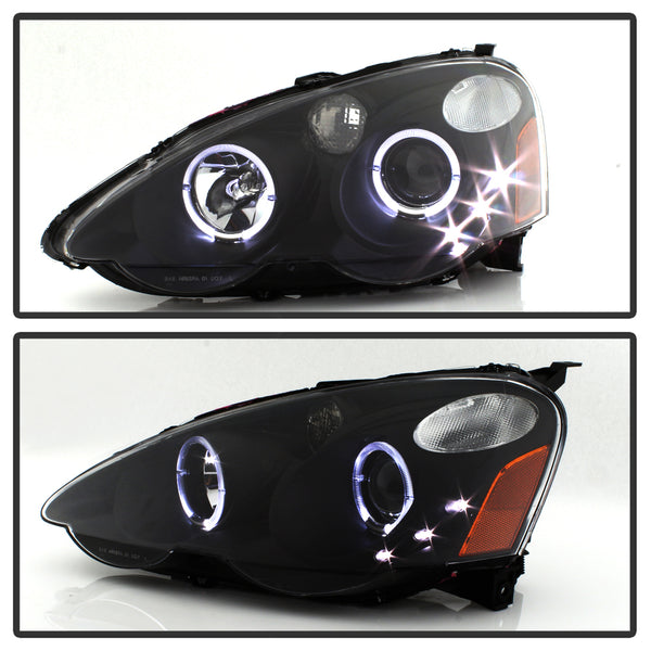 2002-2004 Acura RSX Black Headlight