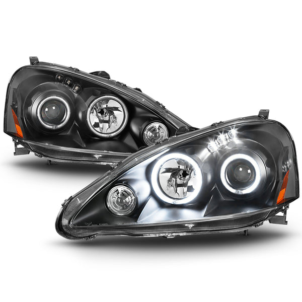 2005-2006 Acura RSX Black Headlight