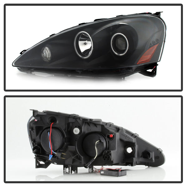 2005-2006 Acura RSX Black Headlight