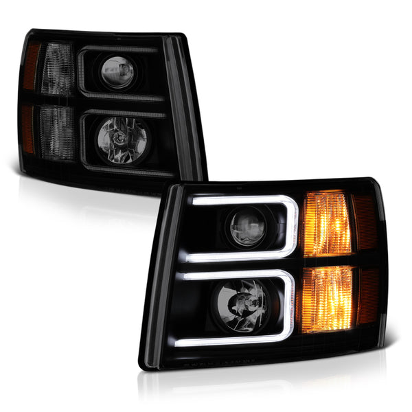 2007-2013 Chevrolet Silverado 1500 Sinister Black Headlight