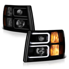 2007-2013 Chevrolet Silverado 1500 Sinister Black Headlight