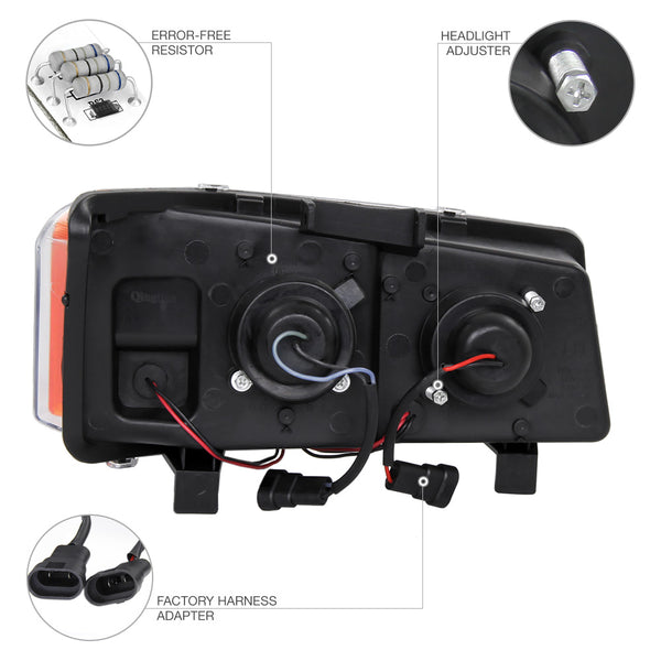 2003-2006 Chevrolet Silverado 1500 | 2500 | 3500 Black Headlight