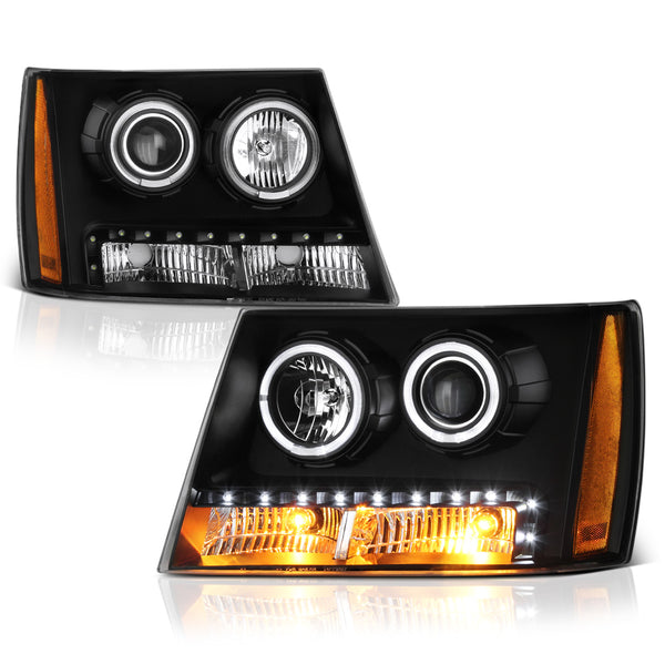 2007-2014 Chevrolet Suburban 1500 | 2500 Black Headlight