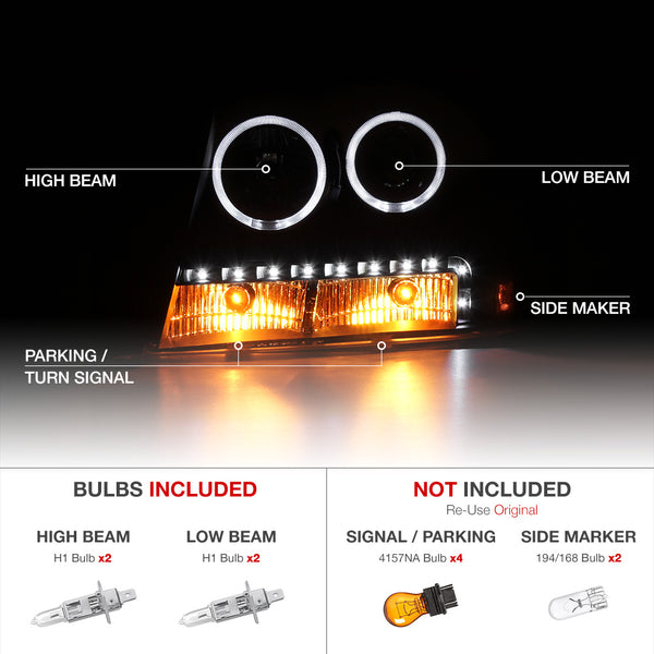 2007-2014 Chevrolet Suburban 1500 | 2500 Sinister Black Headlight