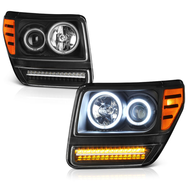 2007-2011 Dodge Nitro Black Headlight