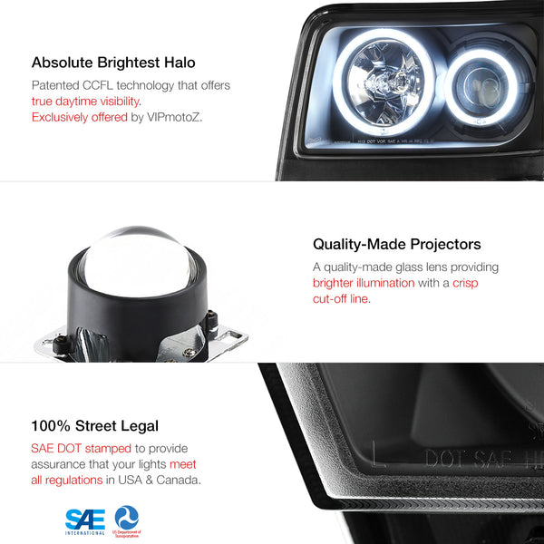 2007-2011 Dodge Nitro Black Headlight