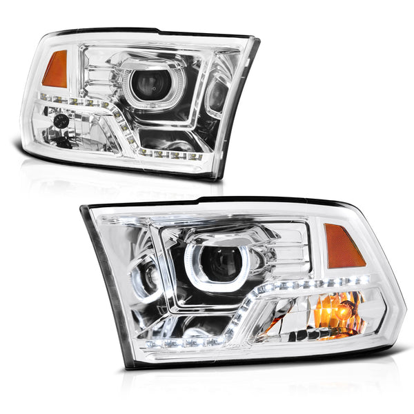 2009-2017 Dodge RAM 1500 Chrome Headlight