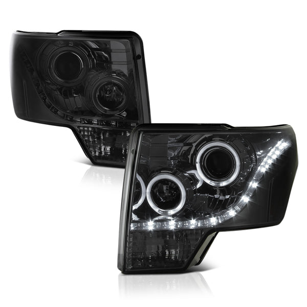 2009-2014 Ford F-150 Smoked Headlight
