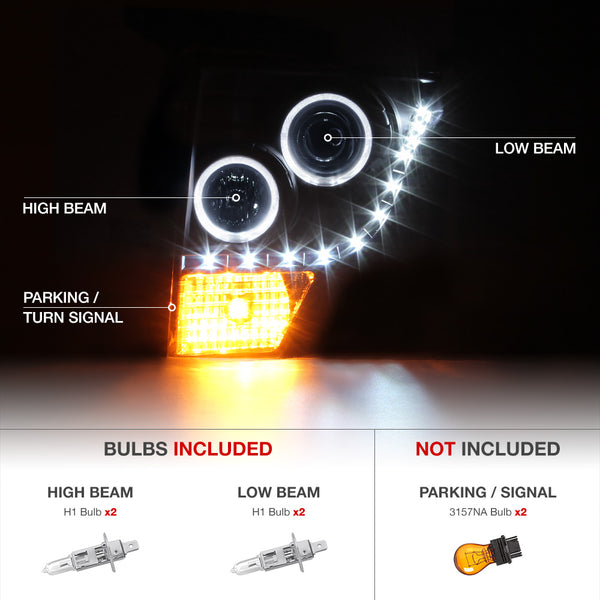 2009-2014 Ford F-150 Smoked Headlight