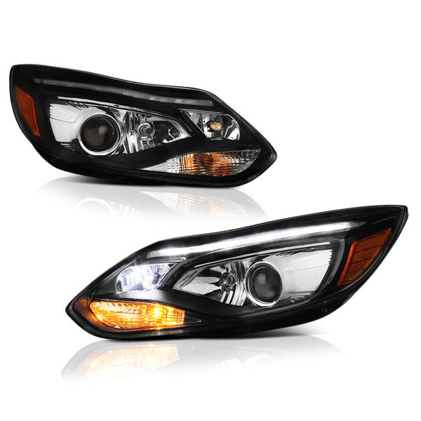 2012-2014 Ford Focus Black Headlight