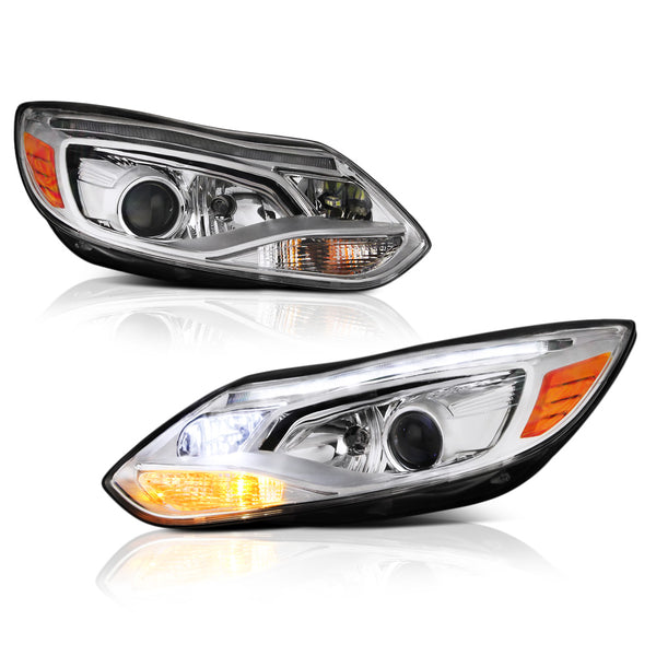2012-2014 Ford Focus Chrome Headlight