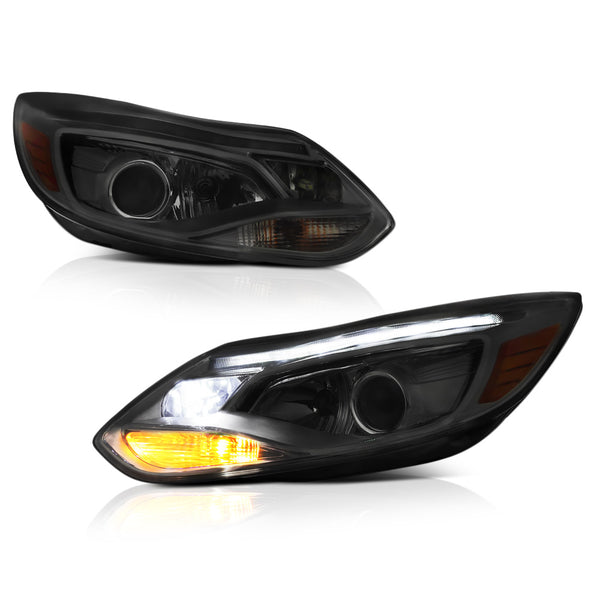 2012-2014 Ford Focus Smoked Headlight