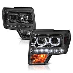 2009-2014 Ford F-150 Smoked Headlight