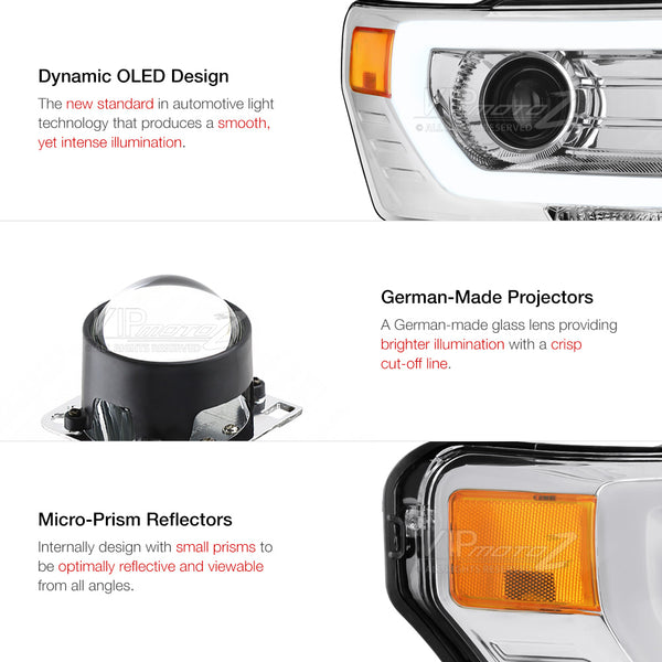 2009-2014 Ford F-150 Chrome Headlight