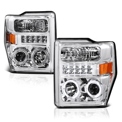 2008-2010 Ford F-250 | F-350 | F-450 | F-550 Superduty Chrome Headlight