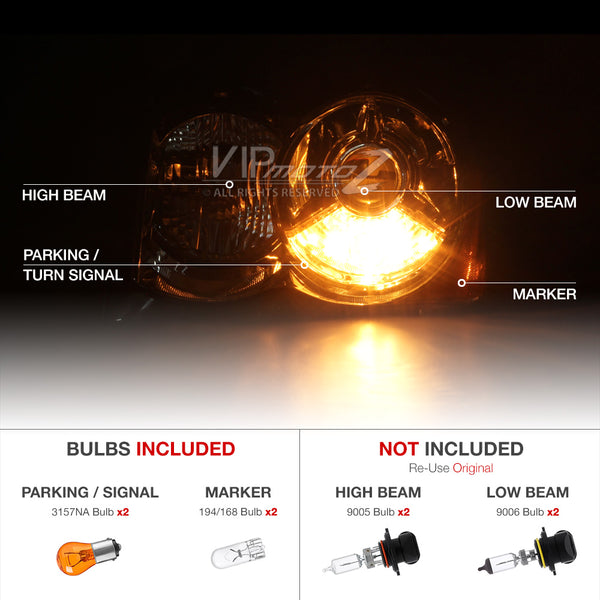 2008-2010 Jeep Grand Cherokee Chrome Headlight