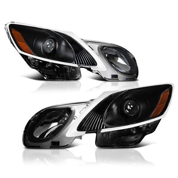 2006-2011 Lexus GS Series Black Headlight