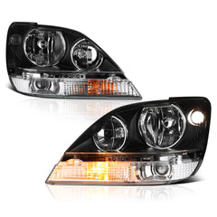 1999-2003 Lexus RX Series Black Headlight