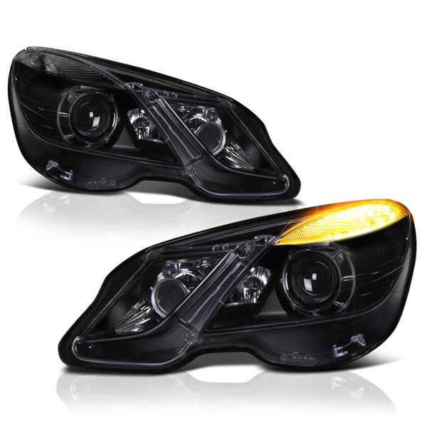 2010-2013 Mercedes-Benz W212 E-Class Black Headlight