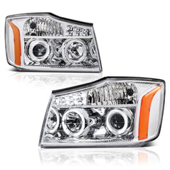 2004-2015 Nissan Titan Chrome Headlight