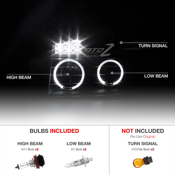 2004-2015 Nissan Titan Chrome Headlight