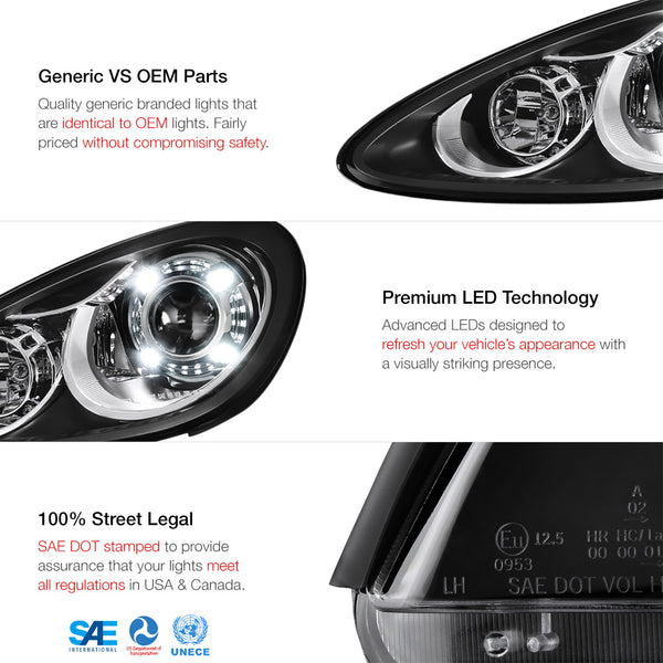 2011-2014 Porsche Cayenne Factory Style Headlight