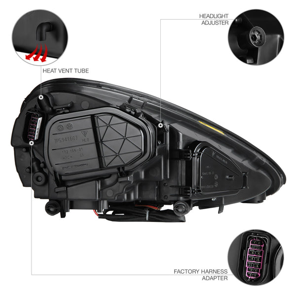 2011-2014 Porsche Cayenne Factory Style Headlight