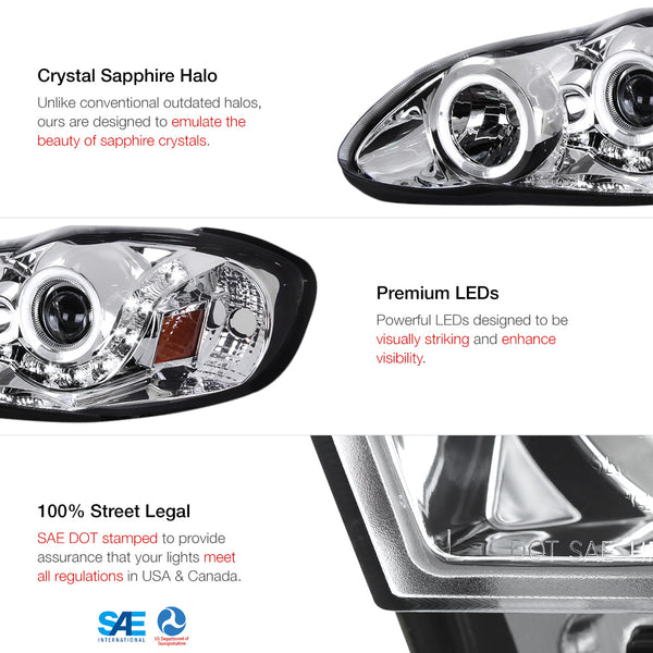 2003-2008 Toyota Corolla Chrome Headlight
