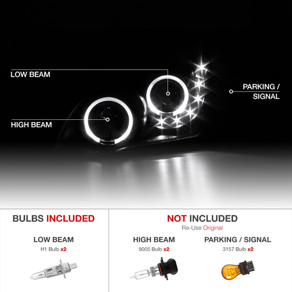 2003-2008 Toyota Corolla Chrome Headlight