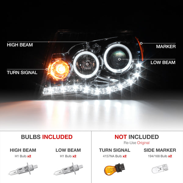 2005-2011 Toyota Tacoma Chrome Headlight