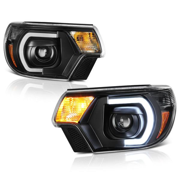 2012-2015 Toyota Tacoma Black Headlight