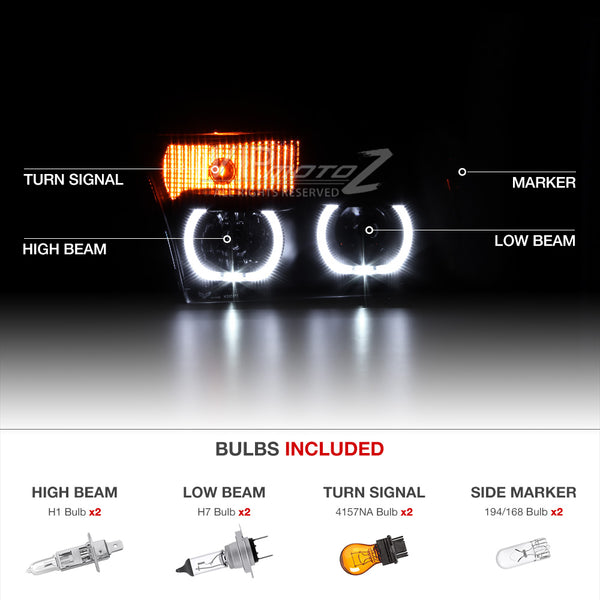 2007-2013 Toyota Tundra Sinister Black Headlight