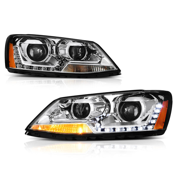 2011-2014 Volkswagen Jetta Chrome Headlight