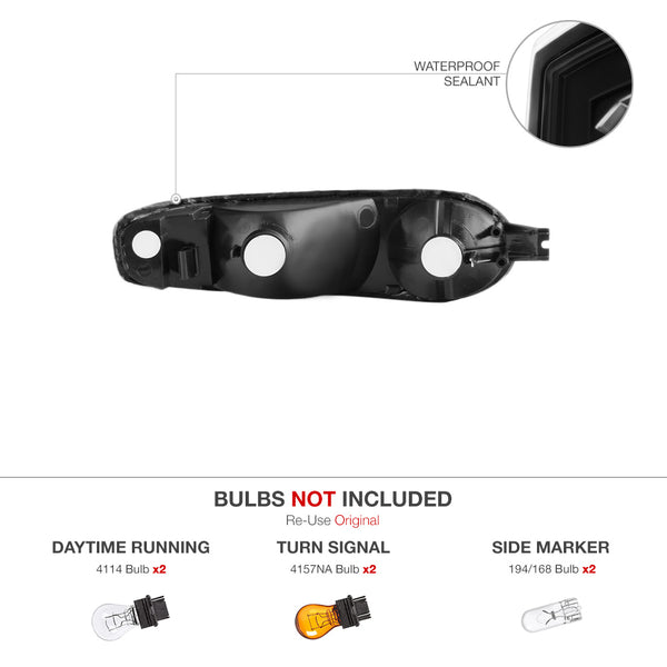 2001-2006 GMC Yukon Denali Black Corner Light