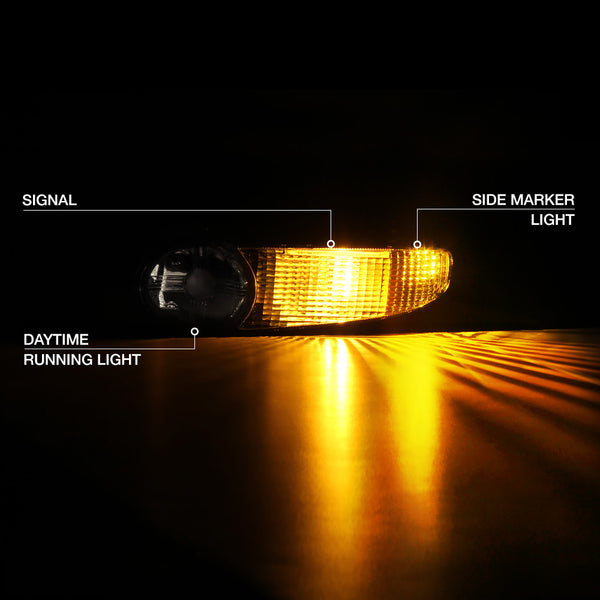 2001-2006 GMC Yukon Denali Black Corner Light