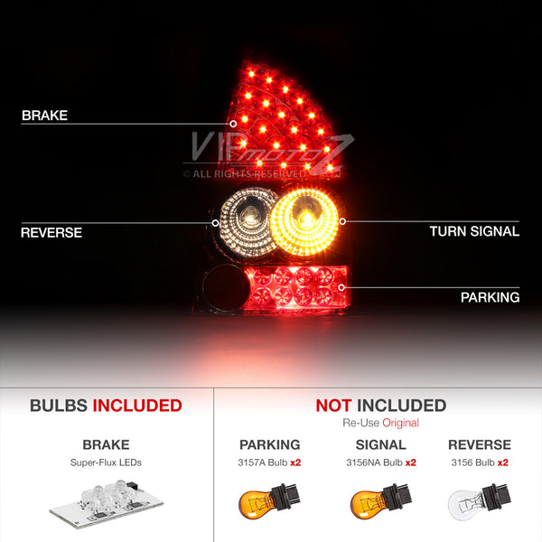 2005-2007 Chrysler 300C Rosso Burgundy Tail Light